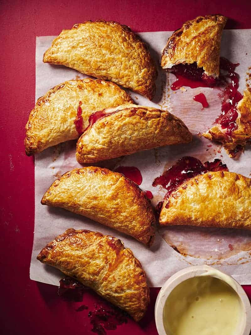 Jam and Custard Glazed Hand Pies