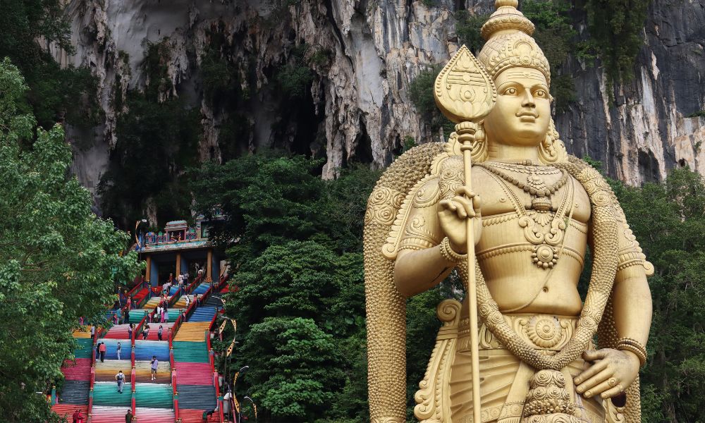 Kuala Lumpur's Batu Caves is the most visited Hindu temple outside of India. Image / Verena Wolff / dpa