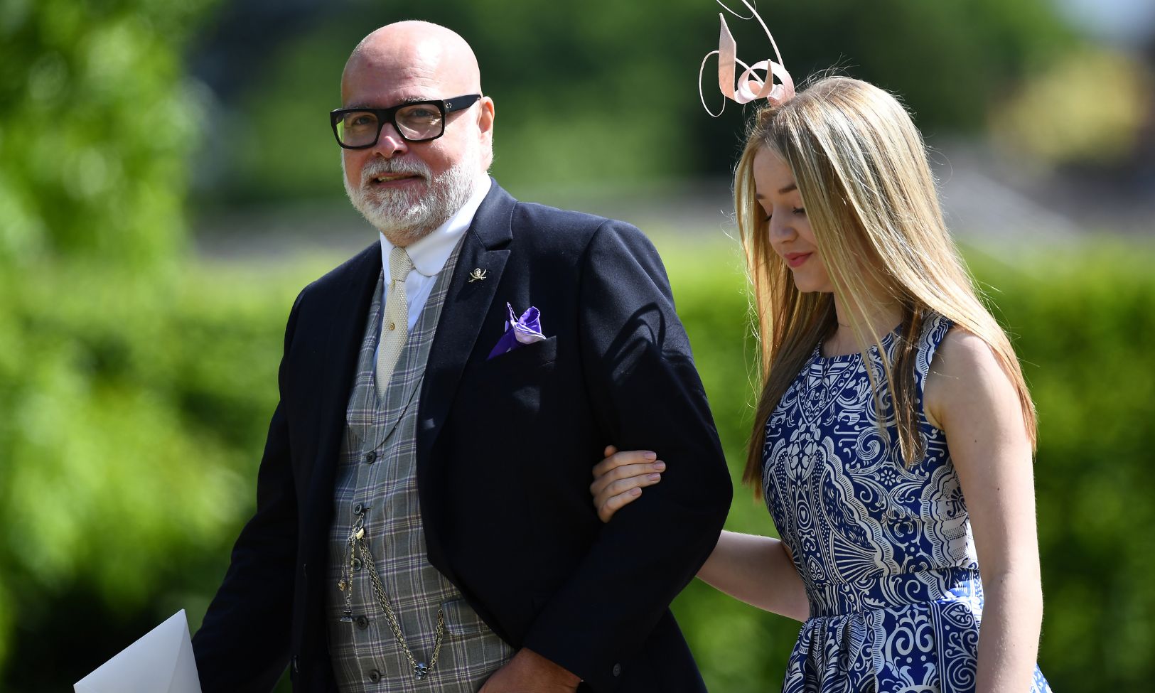 Gary Goldsmith, uncle of the bride, attends the wedding of Pippa Middleton and James Matthews at St Mark's Church in Englefield, west of London, on May 20, 2017. REUTERS/Justin Tallis/Pool/File Photo