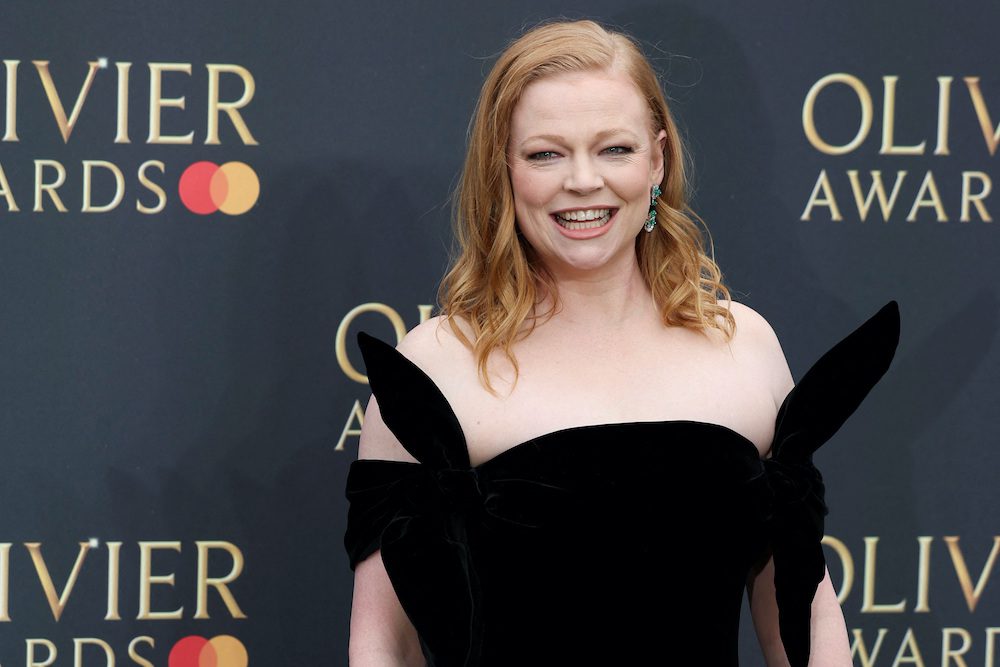 Actor Sarah Snook attends the Olivier Awards at the Royal Albert Hall in London, Britain, April 14, 2024. REUTERS/Isabel Infantes