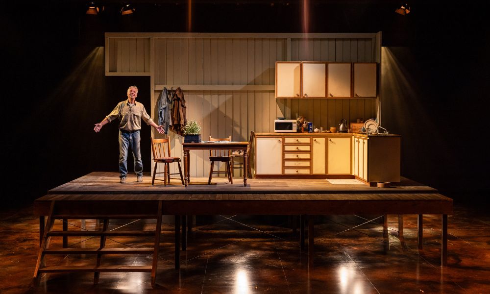 The set contains the action to the  farmstead’s country kitchen. Photo /  Daniel Boud