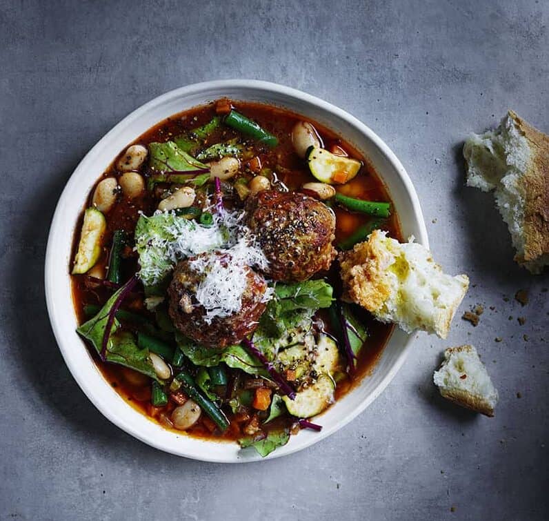 Ribollita meatball soup