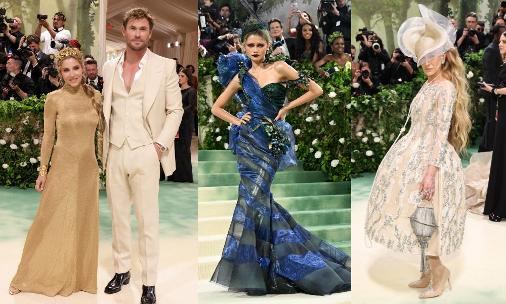 Elsa Pataky, Chris Hemsworth, Zendaya and Sarah Jessica Parker on the Red Carpet at the 2024 Met Gala. Photos / Getty Images