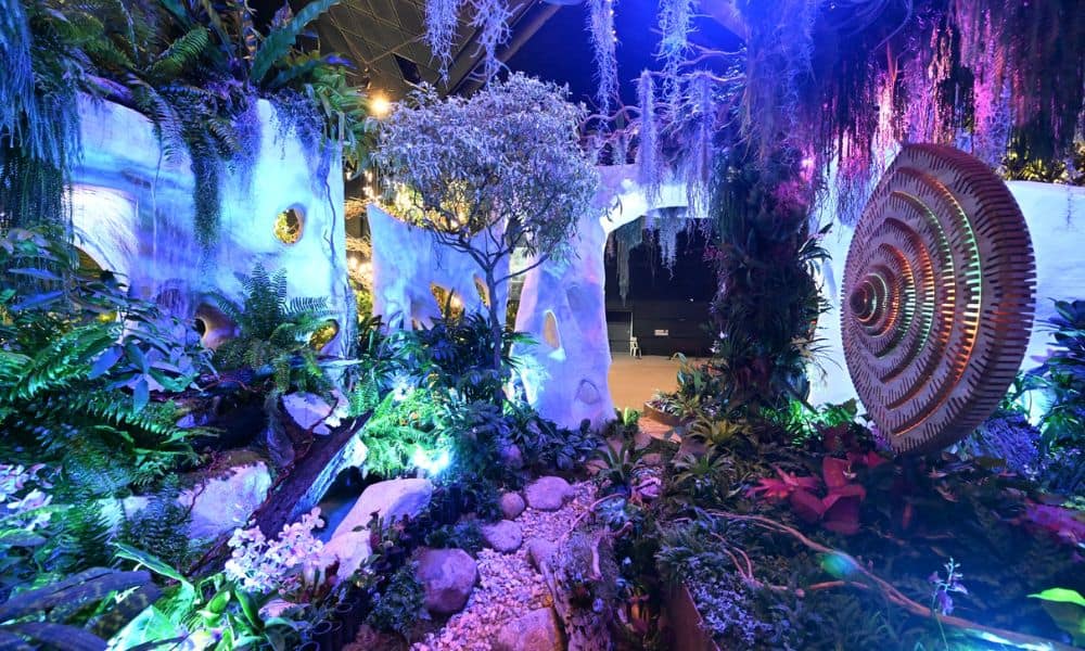 Portals to Paradise, Jules Moore’s gold medal award winning entry. Photo / Singapore Garden Festival