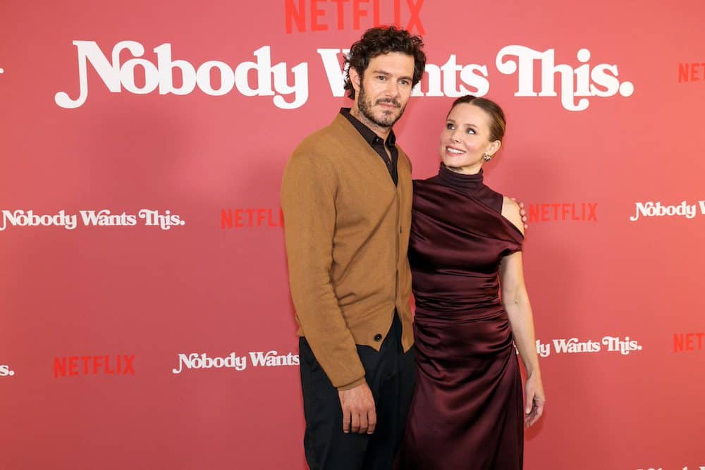 Cast members Kristen Bell and Adam Brody attend a photocall for the Netflix television series 'Nobody Wants This' in Los Angeles, California, U.S. September 18, 2024. REUTERS/Mario Anzuoni