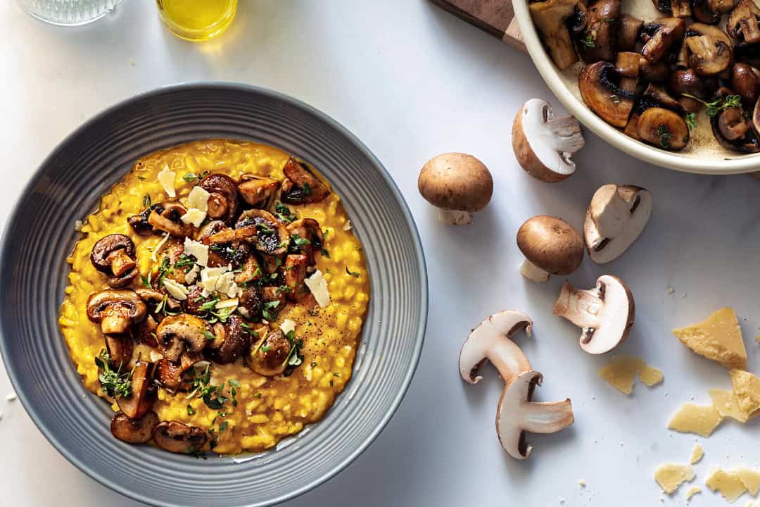 Mushroom Pumpkin Risotto