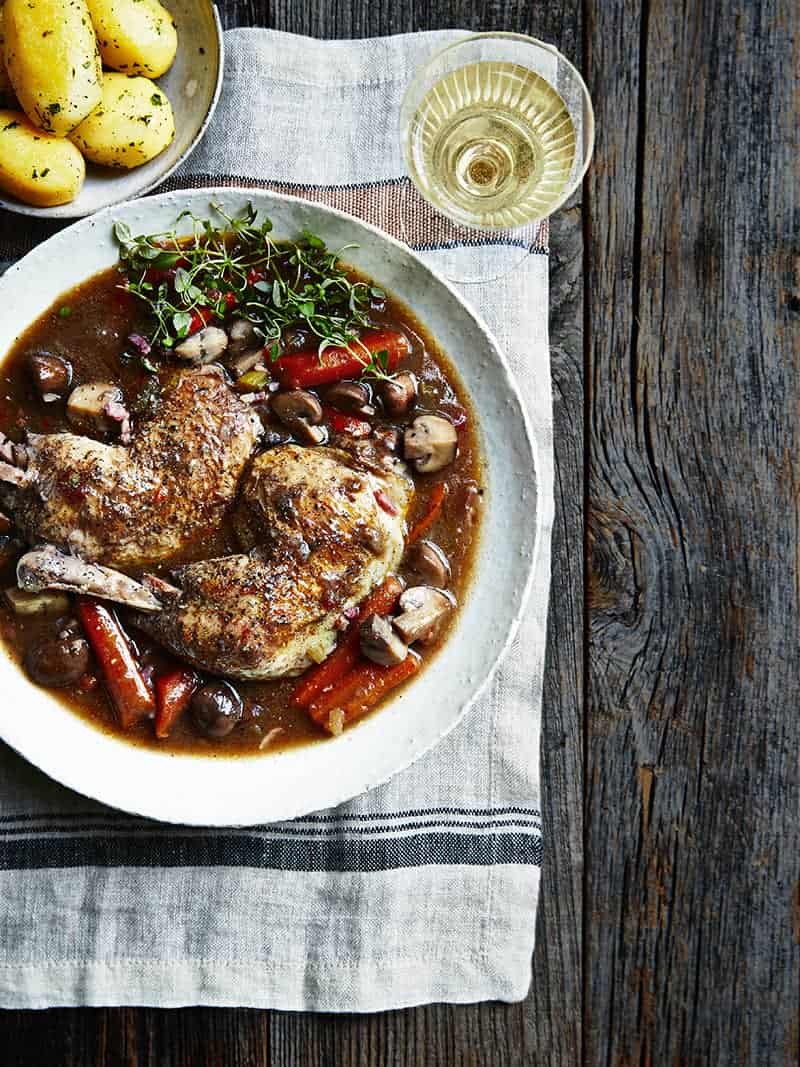 Chicken and Hunter’s Sauce with Parsley Potatoes