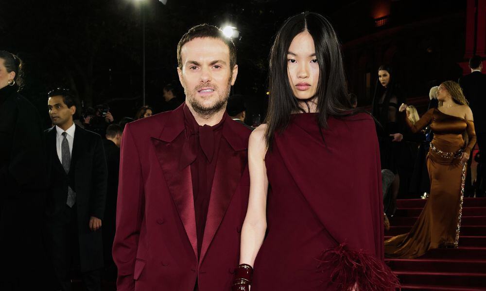 Sabato De Sarno and Yanan Wan in Gucci at the 2024 Fashion Awards in London, December 5, 2024.