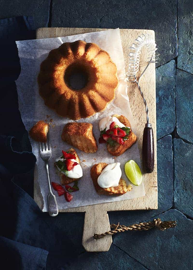 Grilled Bundt Cake with Strawberry Salsa