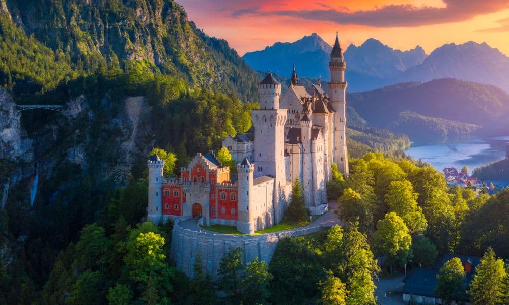Neuschwanstein Castle in Germany.