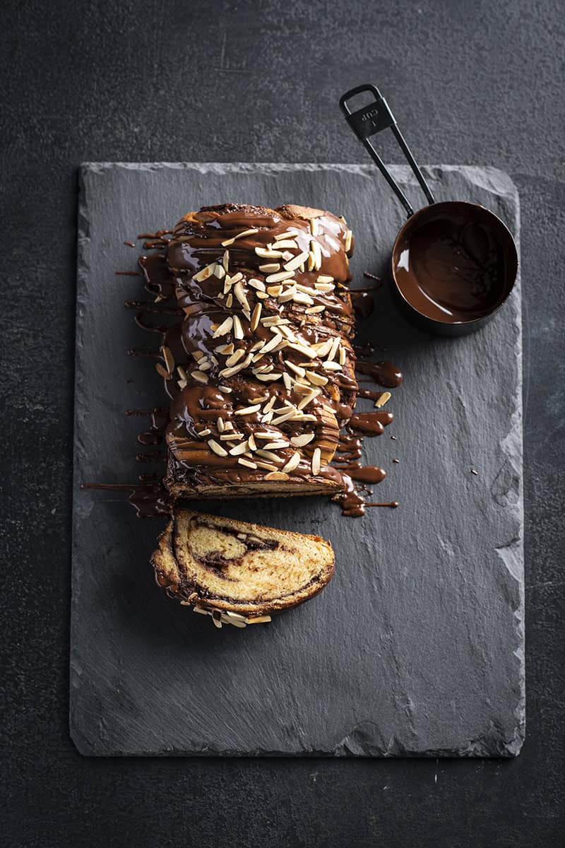 Dark Chocolate, Almond and Biscoff Babka