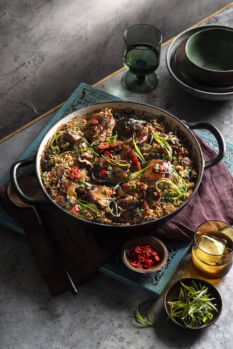Crisp-Bottomed ‘Claypot’ Chicken