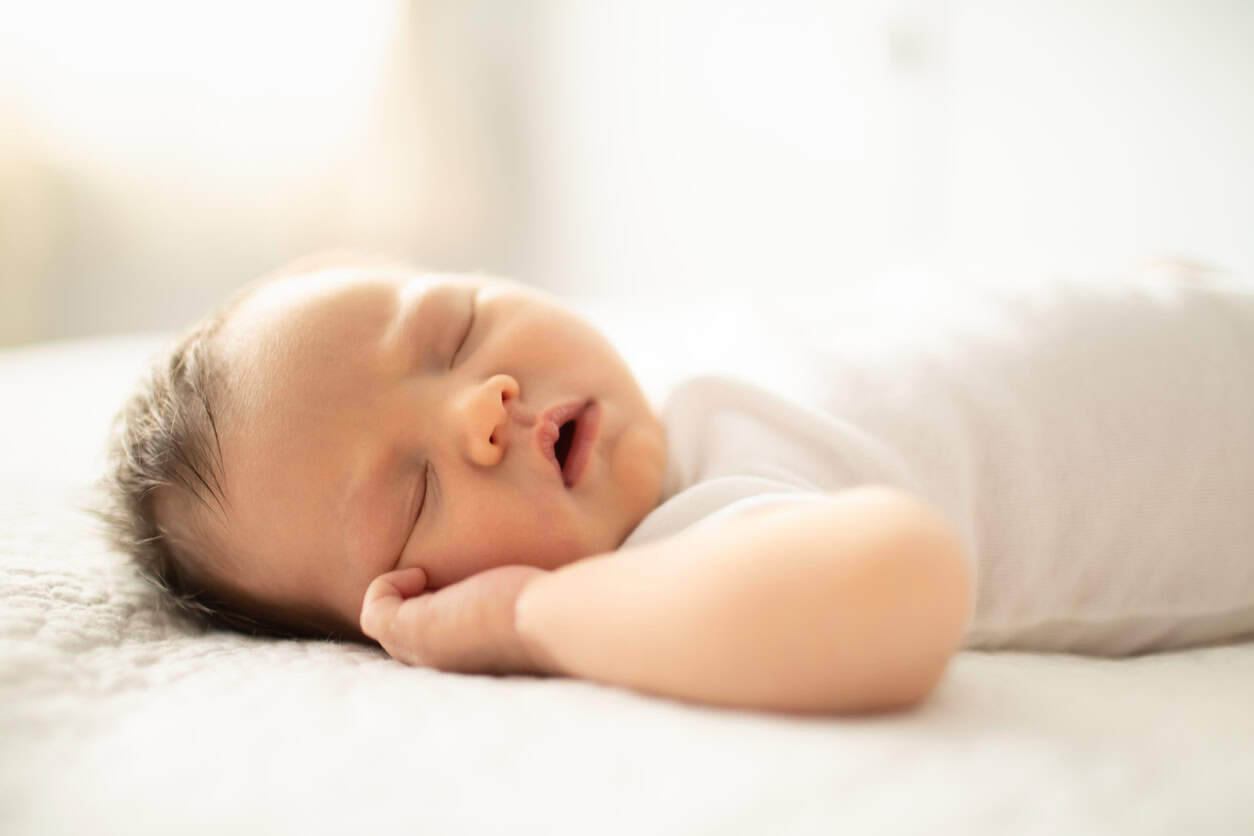 Little baby girl sleeping.