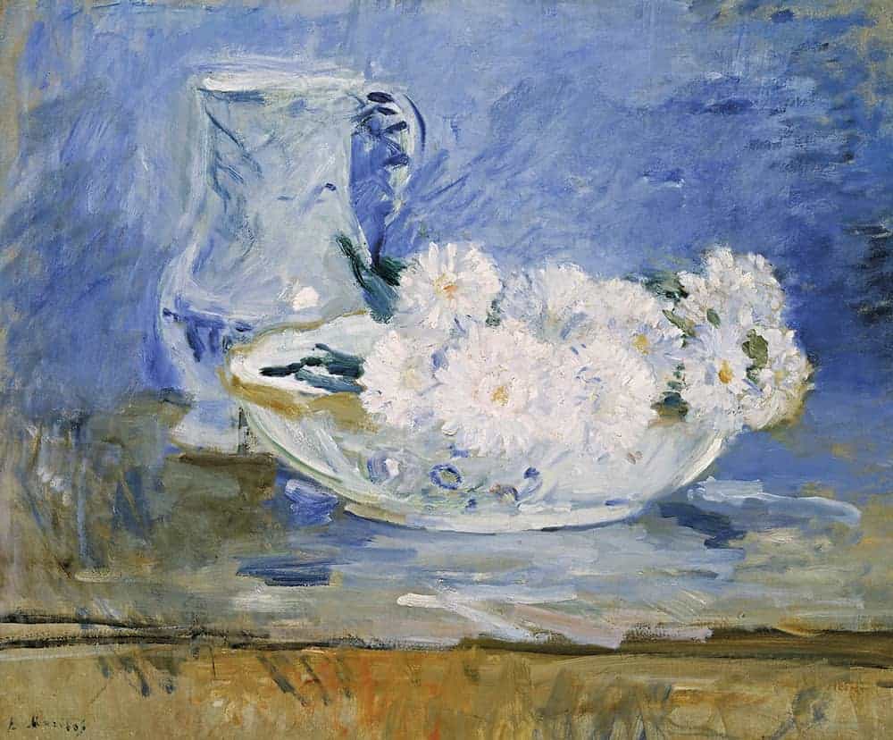 Berthe Morisot
French 1841–95
White flowers in a bowl 1885
oil on canvas
46.0 x 55.0 cm
Museum of Fine Arts, Boston Bequest of John T. Spaulding Photography © Museum of Fine Arts, Boston. All Rights Reserved.