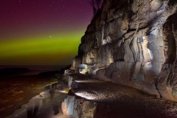 Calverts Beach, Tasmania. Image: Twitter: @lovethywalrus