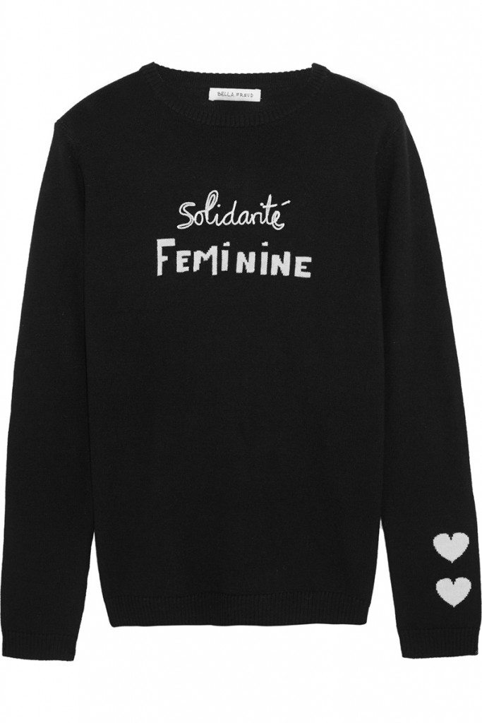 Bella Freud SolidaritĂ Feminin sweater Ăș270 NET-A-PORTER.COM