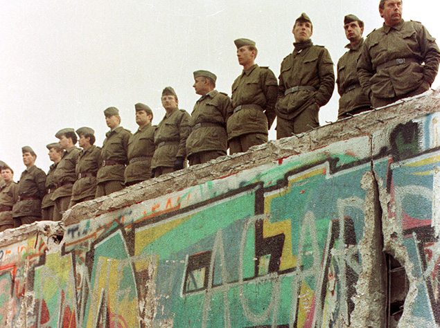 A file photo from November 1989 showing the Berlin Wall. REUTERS