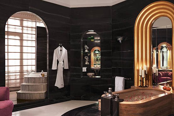 The Maharani suite’s private spa at the Umaid Bhawan Palace in Jodhpur seen in November 2014. Jaideep Oberoi