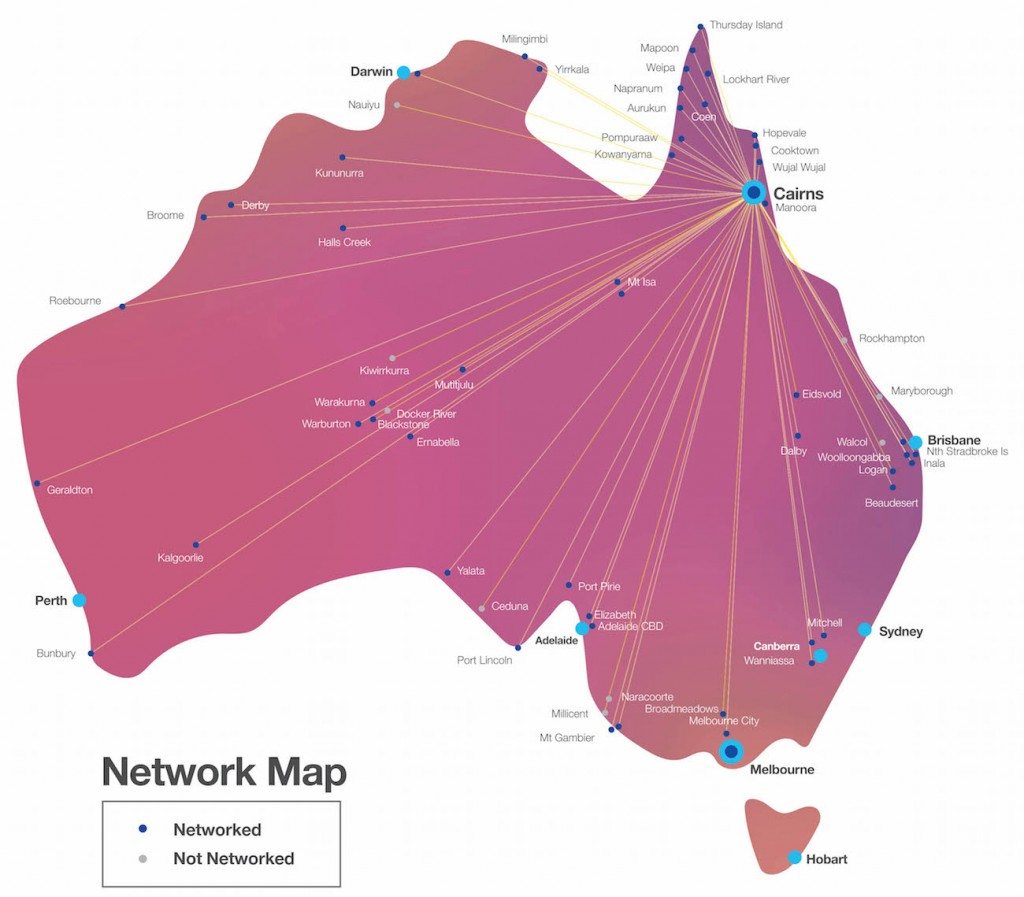 Cancer Australia Our Lungs, Our Mob communities map
