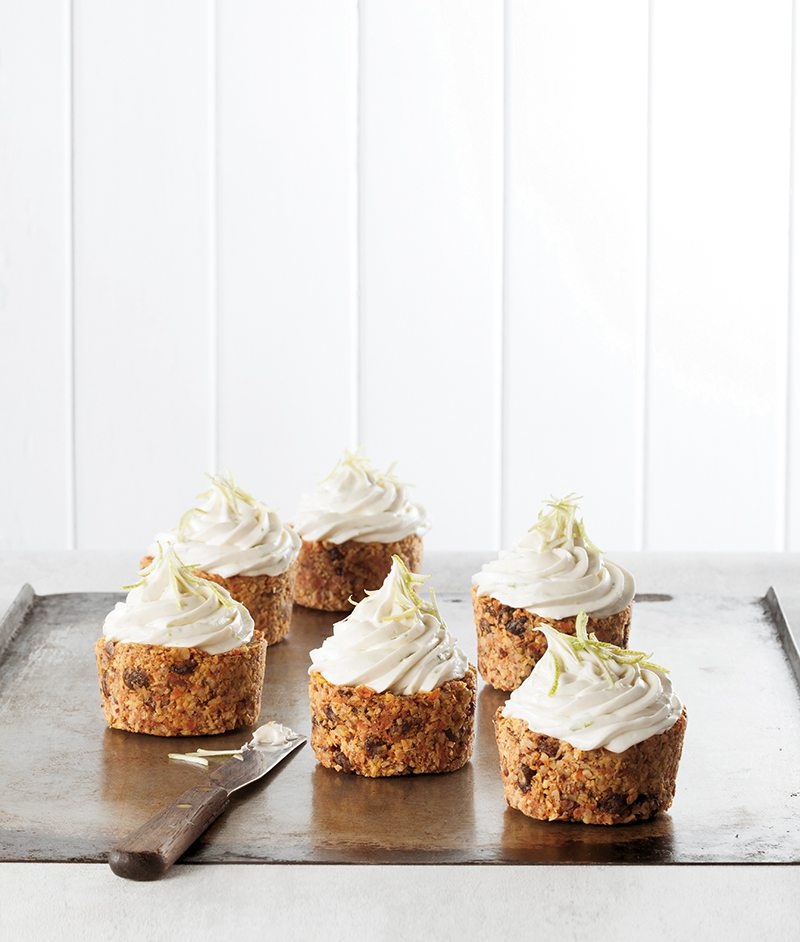 Mini Carrot Cakes with Coconut Lime Frosting