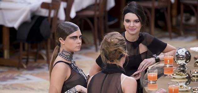 Kendall Jenner and Cara Delevingne walk for Chanel