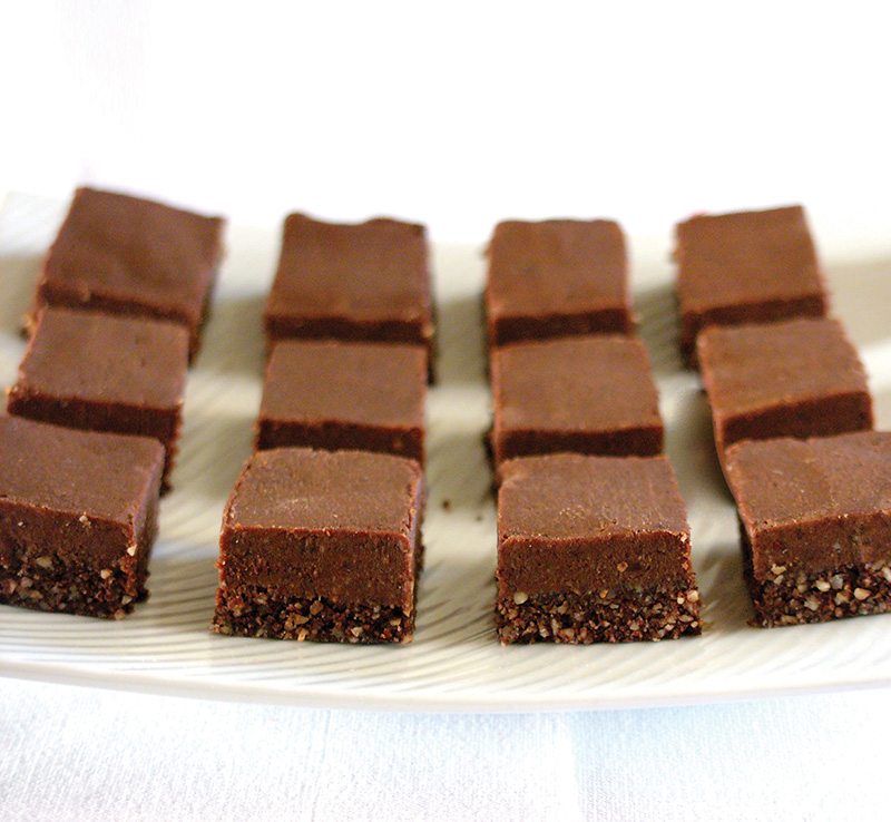 Chocolate-Salted Hazelnut Fudge Slice