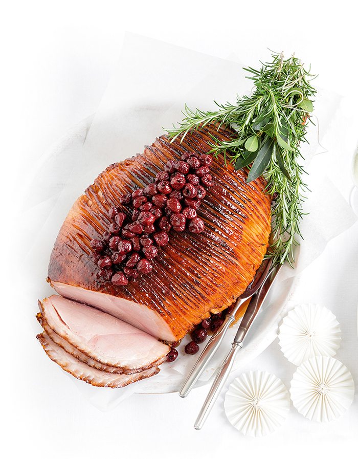 Cider & Cherry  Roasted Ham