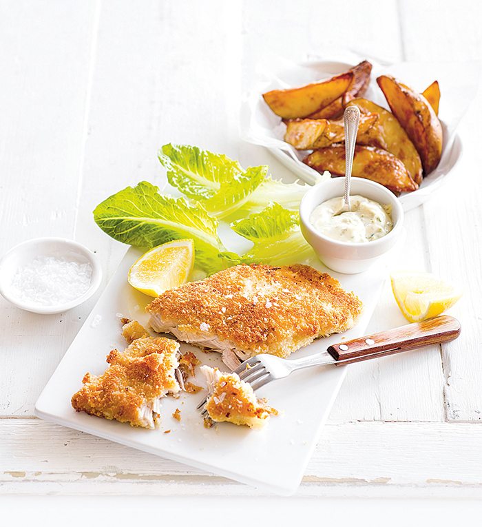 Cod and Chips with Tartare Sauce Recipe