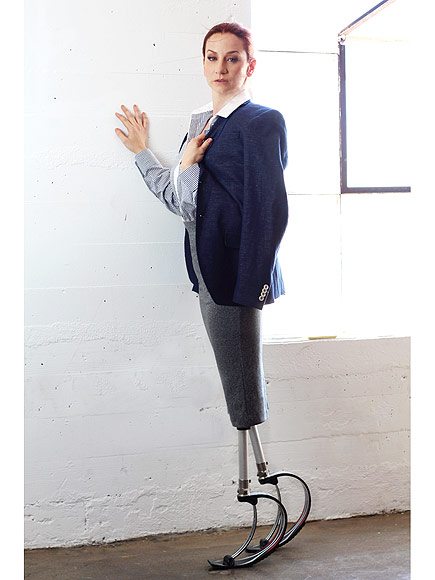 Photo: Paralympian Katy Sullivan, styled by Stephanie Thomas, wearing clothing from MagnaReady