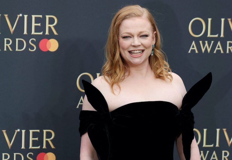 Actor Sarah Snook attends the Olivier Awards at the Royal Albert Hall in London, Britain, April 14, 2024. REUTERS/Isabel Infantes