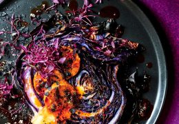 Charred Cabbage Steaks with Tamarind, Chilli & Ginger