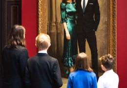 Duke and Duchess of Cambridge official portrait 2022 painted by artist Jamie Coreth
