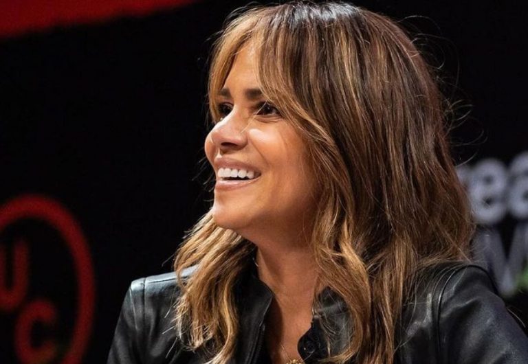 Halle Berry spoke at the event alongside US First Lady Jill Biden. Photo / @HalleBerry