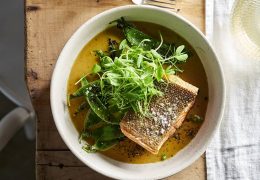 MALAYSIAN TURMERIC TROUT CURRY WITH BLISTERED COCONUT SNOW PEAS AND SUGAR SNAP PEAS 02