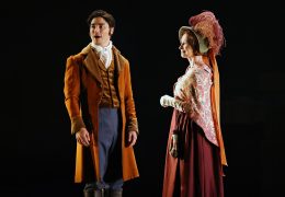 Remy Hii and Tara Morice in Sydney Theatre Company’s The Tenant of Wildfell Hall, 2022. Photo: Prudence Upton