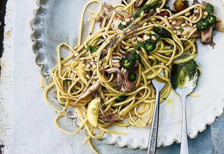 linguine roast chicken