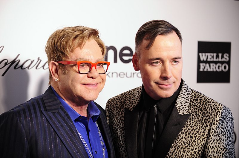 Elton John with his husband David Furnish