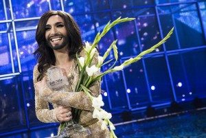 Conchita Wurst at last year's Eurovision. 