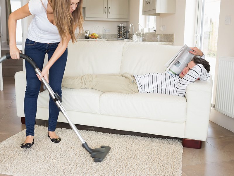 Women are still doing more housework than men