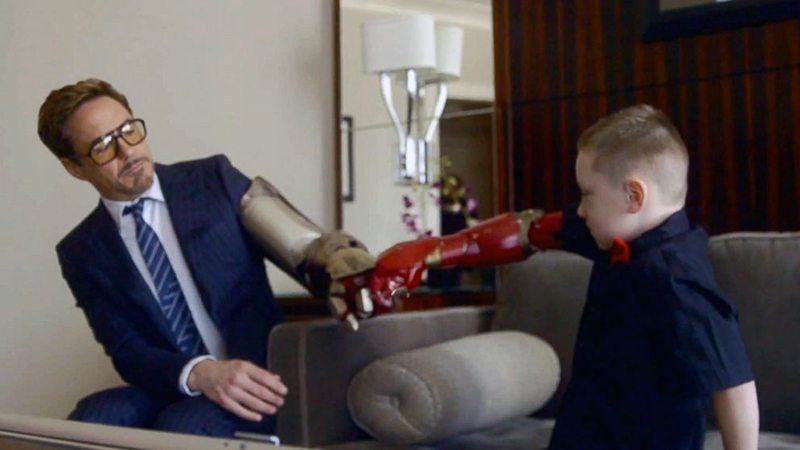 Robert Downey Jr. gifts 7-year-old a 3D-printed bionic Iron Man