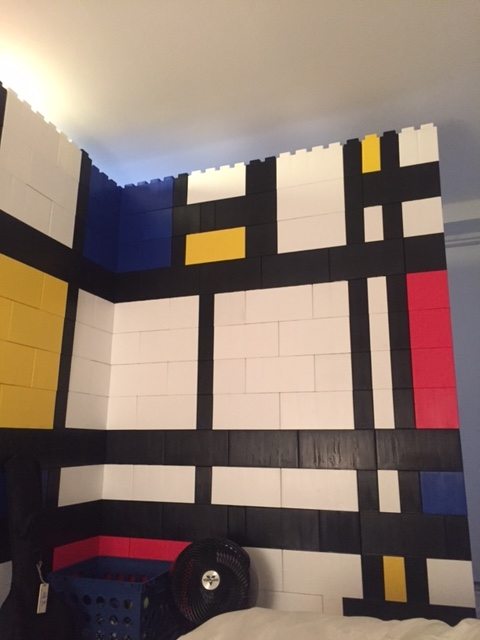 Mondrian inspired wall
Image: Everblocks
