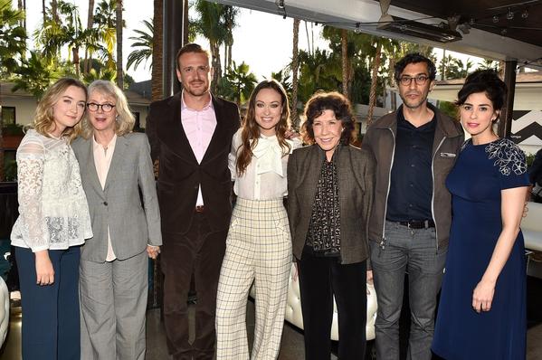 Saoirse Ronan, left, Blythe Danner, Jason Segel, Olivia Wilde, Lily Tomlin, Ramin Bahrani and Sarah Silverman (Kevin Winter/Getty Images)