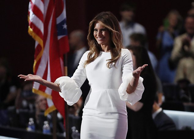 Melania Trump takes the stage at the Republican National Convention in Cleveland, Ohio. REUTERS/Jim Young.