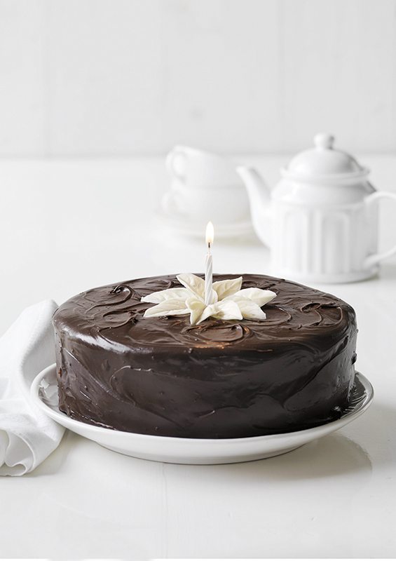 Our very 1st Birthday cake was this simple melt-and-mix chocolate cake that utilised any excess  chocolate easter eggs! http://www.mindfood.com/recipe/recipe-melt-mix-chocolate-cake-party-dessert/