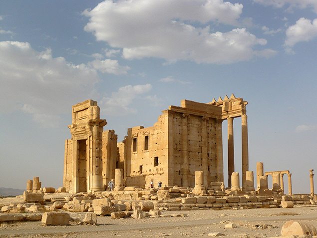 The Temple of Bel in the historical city of Palmyra, Syria, before it was destroyed by Islamic State militants. REUTERS