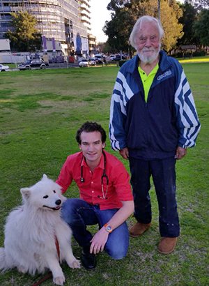 Community rallies behind homeless man Paul and his dog Sambo with GoFundMe page