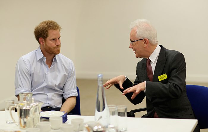 London, United KingdomPrince Harry chats with staff during his visit to the Burrell Street Sexual Health Clinic in London, Britain on July 14, 2016. REUTERS/Chris Jackson/Pool