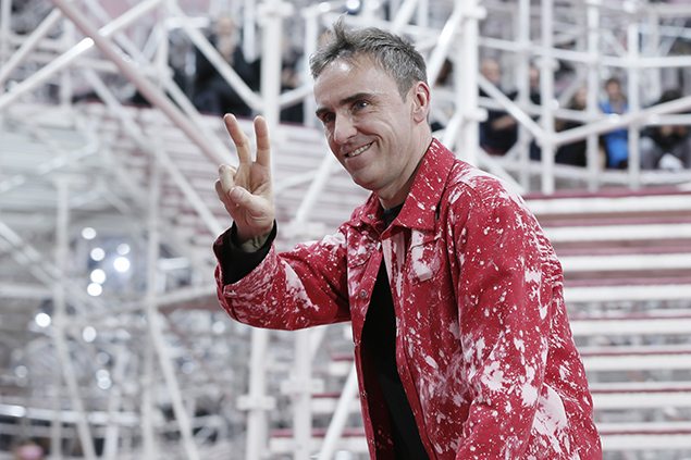 Raf Simons appears at one of his Haute Couture fashion shows for Christian Dior in Paris.
REUTERS/Gonzalo Fuentes 