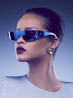 Rihanna designs sunglasses for Dior