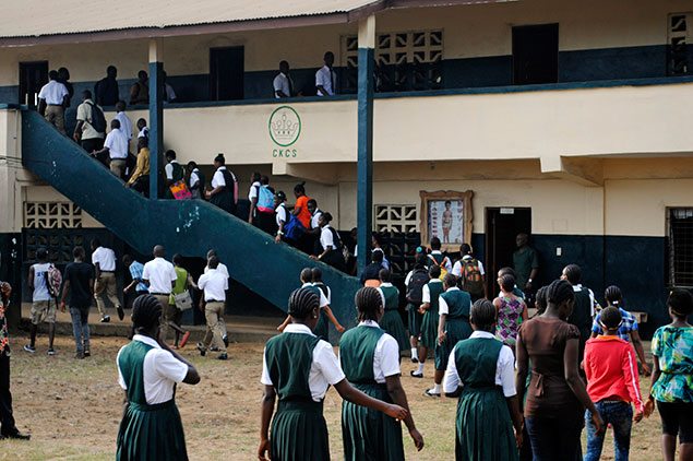 Students return to schools in Liberia